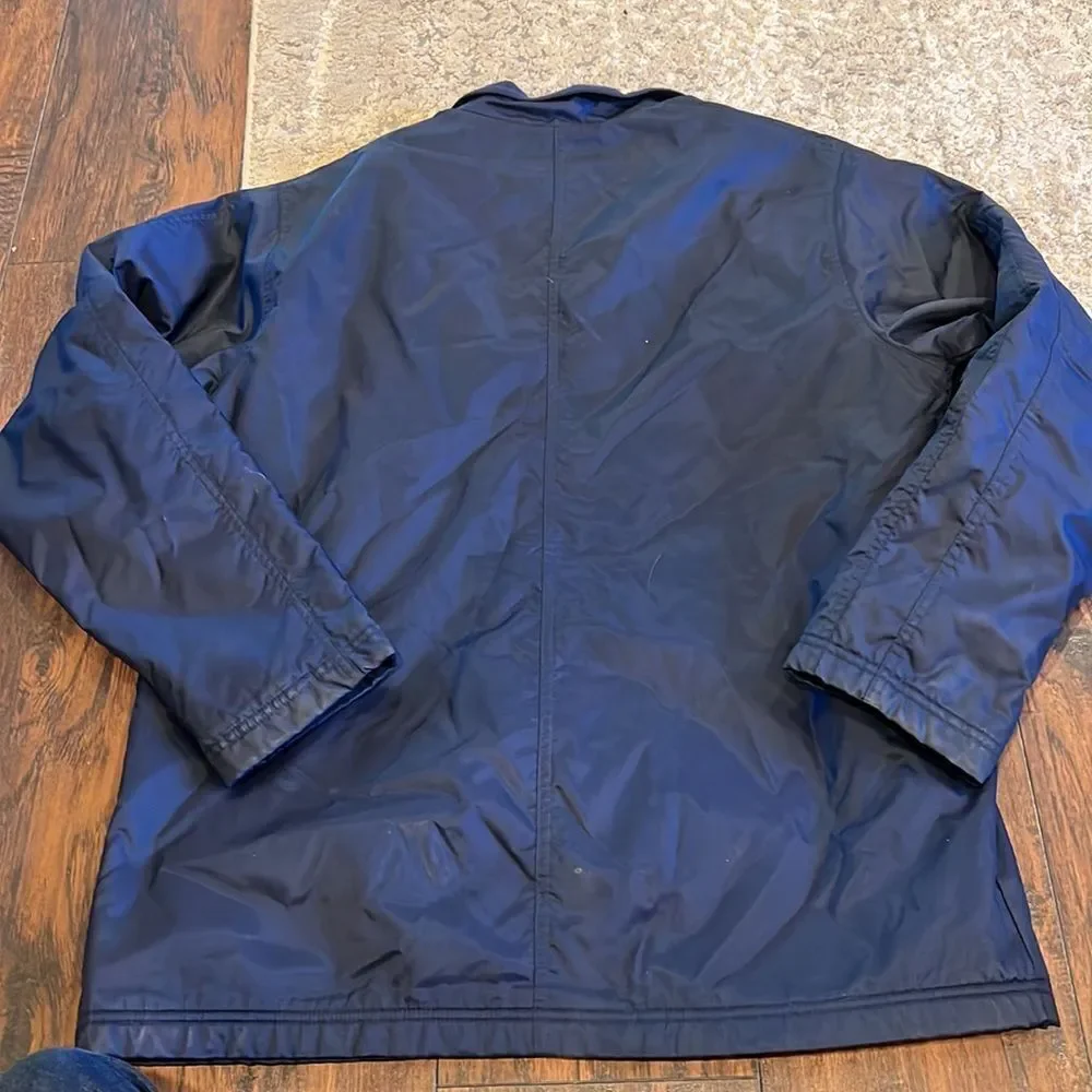 VTG‎ Nike Fleece Lined Windbreaker Navy size Medium in EUC